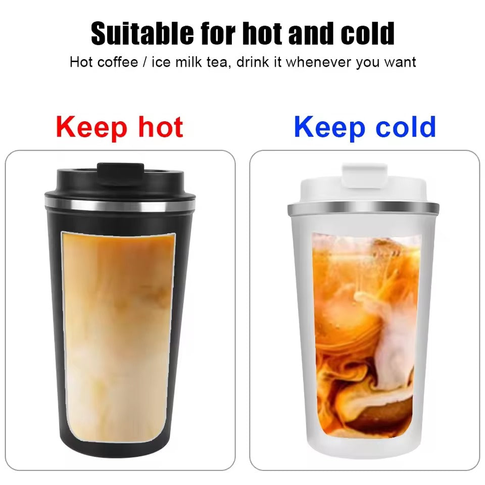 ThermoRide Mug 380 & 510ml | Double Steel, 10h Heat