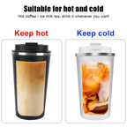 ThermoRide Mug 380 & 510ml | Double Steel, 10h Heat