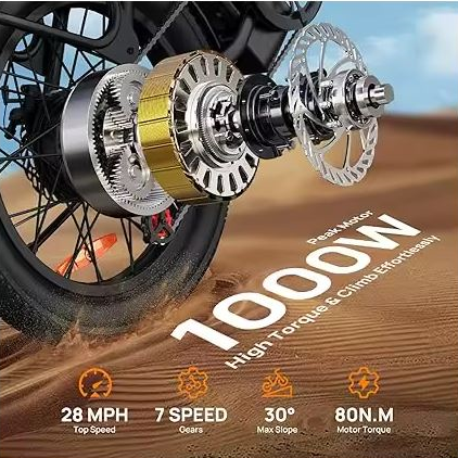 URLIFE E20 1000w | Suspensión frente, Confort en Terrenos Difíciles