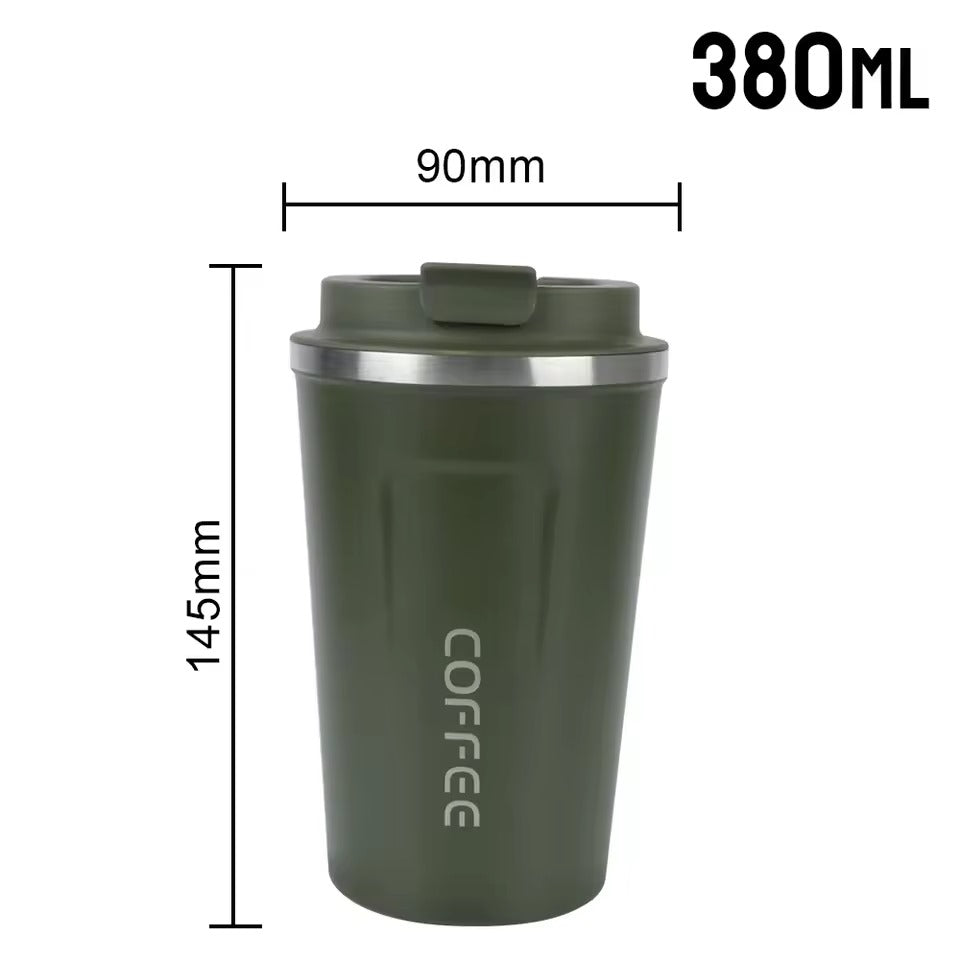 ThermoRide Mug 380 & 510ml | Double Steel, 10h Heat