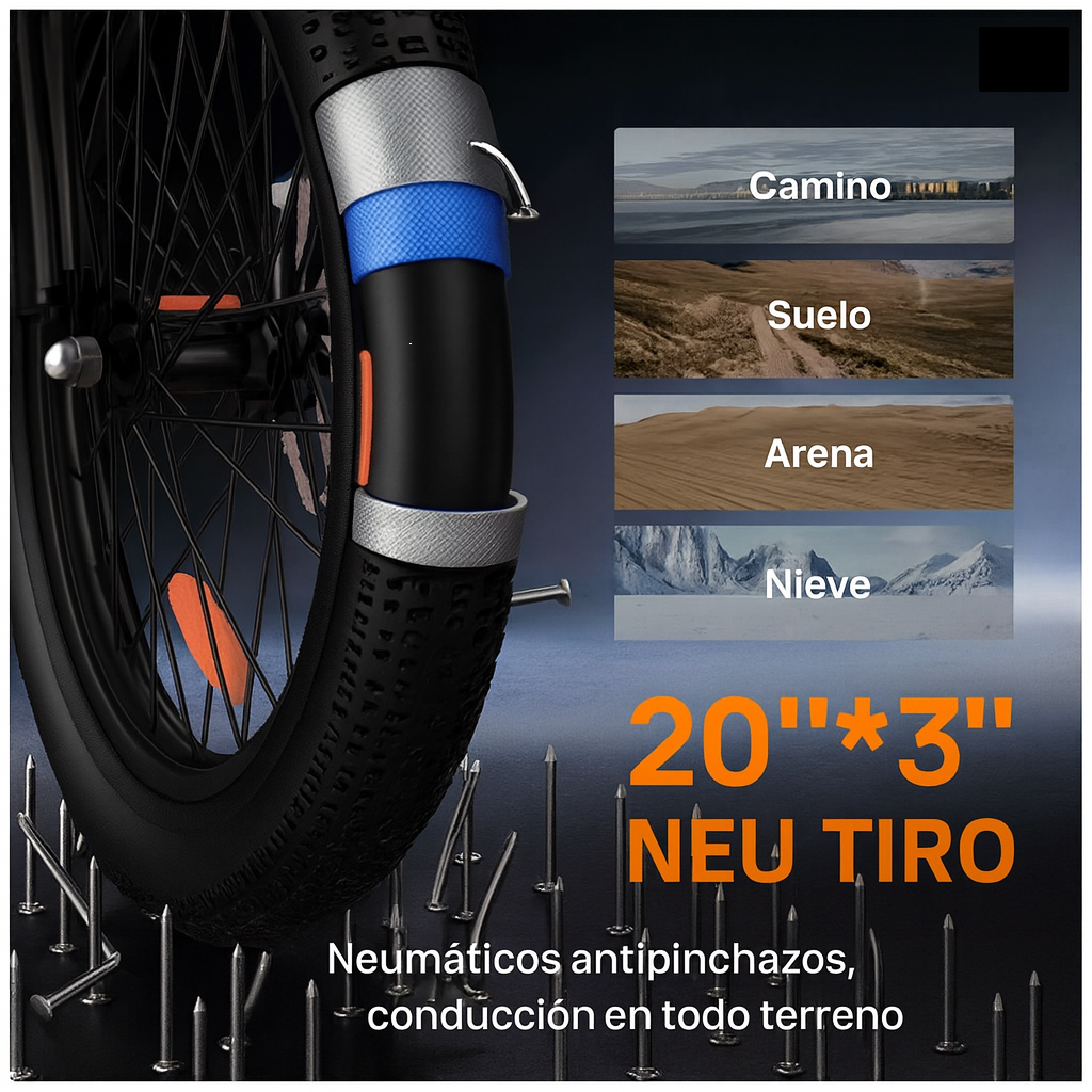 URLIFE E20 1000w | Suspensión frente, Confort en Terrenos Difíciles