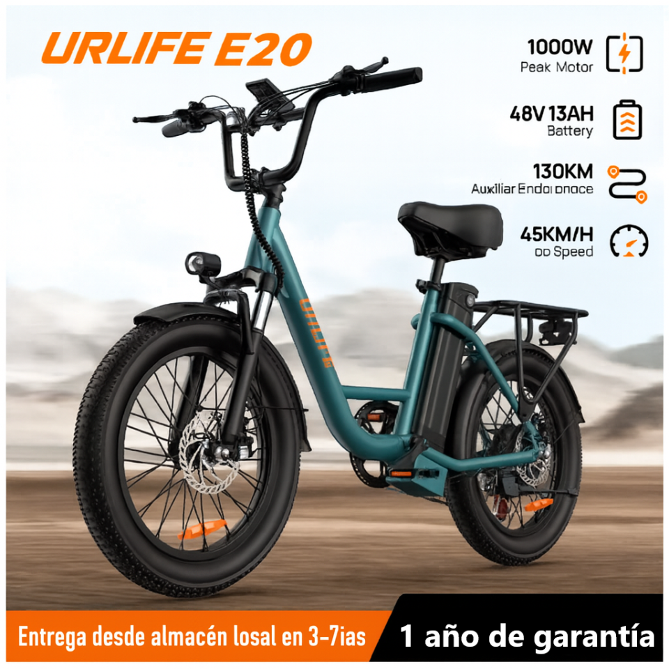 URLIFE E20 1000w | Suspensión frente, Confort en Terrenos Difíciles