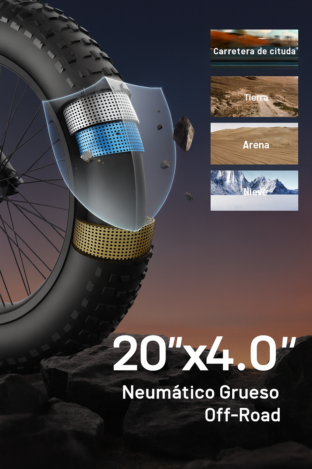 URLIFE T2 1500w | Alcance de 100 Millas, Aventuras Sin Límites