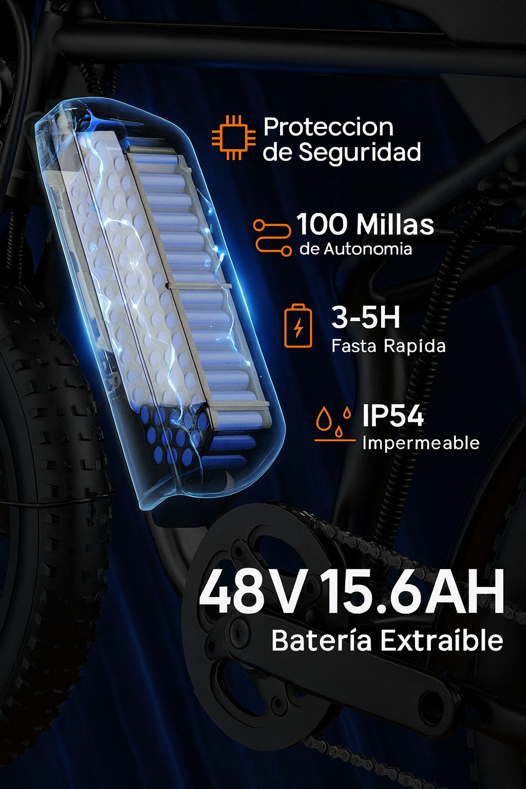 URLIFE T2 1500w | Alcance de 100 Millas, Aventuras Sin Límites