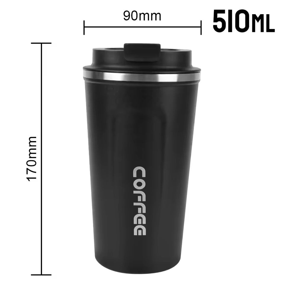 ThermoRide Mug 380 & 510ml | Double Steel, 10h Heat
