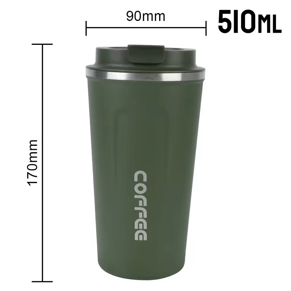 ThermoRide Mug 380 & 510ml | Double Steel, 10h Heat